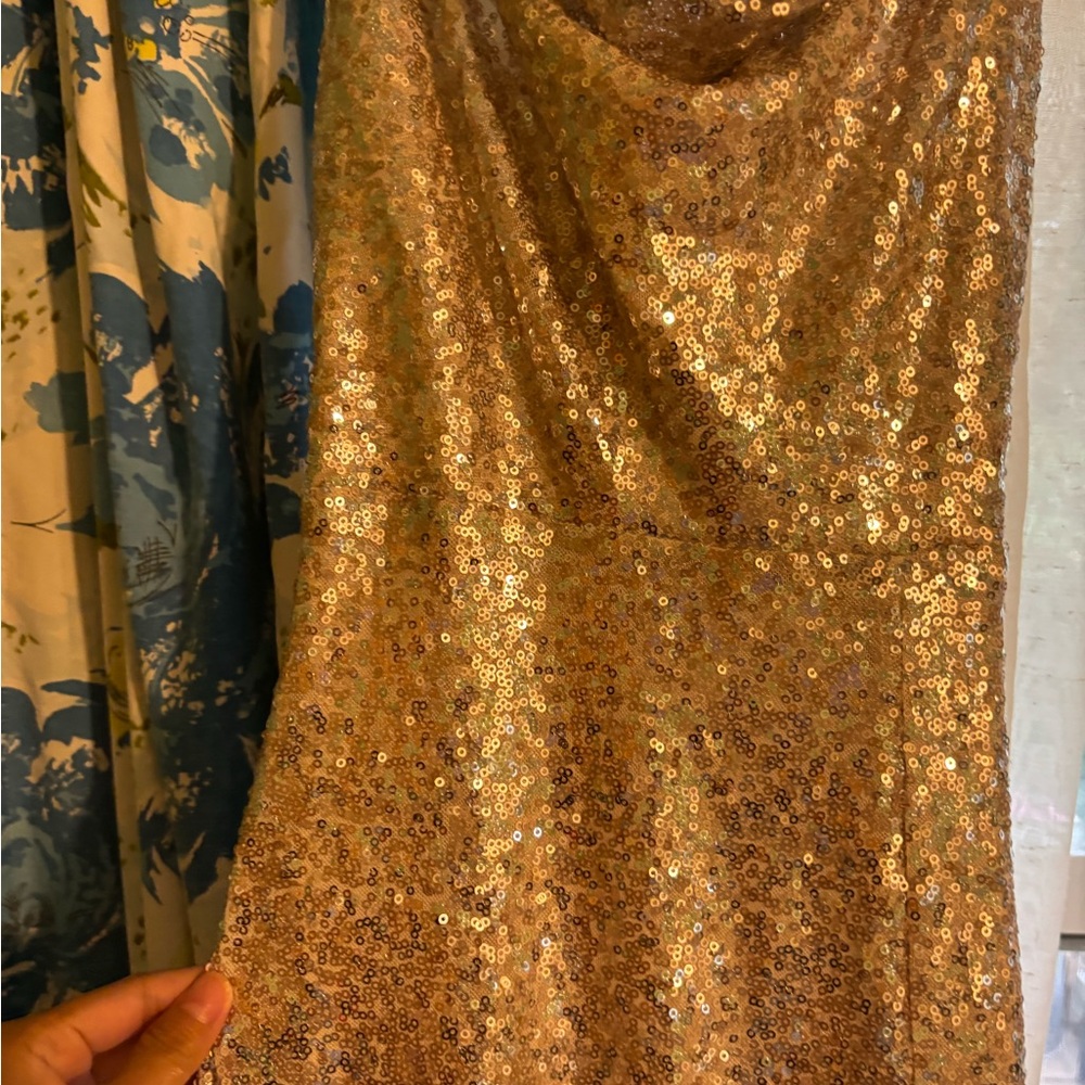 Windsor Gold Sequin Maxi Dress